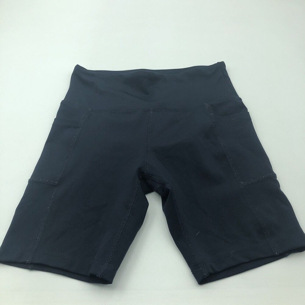 Bally Total Fitness Women's Activewear Biker Shorts Size S Blue